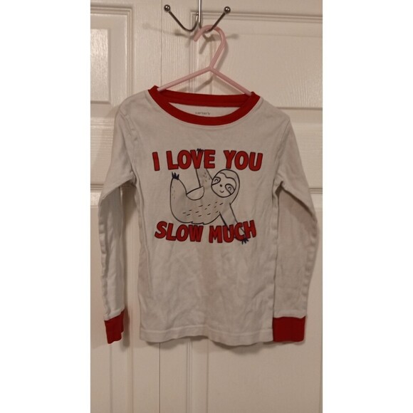 Kids Sloth Pajama set of two shirts and pants size 7 - Picture 5 of 5